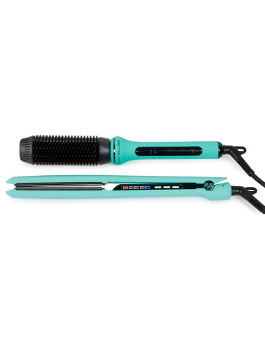 Kit Plancha Corioliss C3 Mint Green + Cepillo Eléctrico Regalo