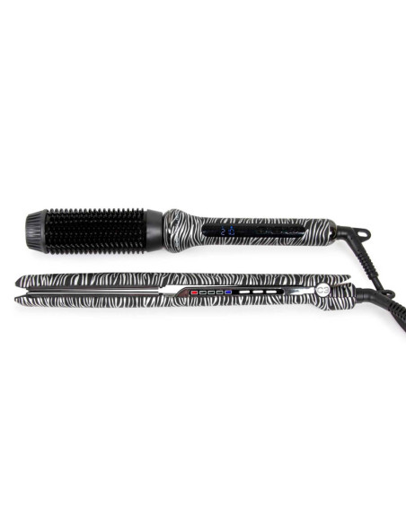 Kit Plancha Corioliss C3 Silver Zebra + Cepillo Eléctrico Regalo