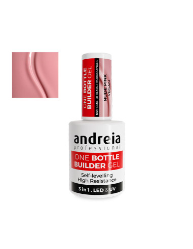 Gel Viscosidad Baja One Bottle Builder Gel Andreia Nude Pink 14Ml