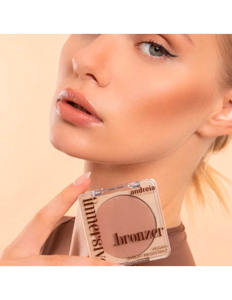 Polvo Bronceador Andreia Immersive Bronzer Nº1 Light Cool Brown