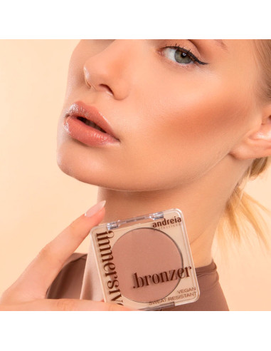 Polvo Bronceador Andreia Immersive Bronzer Nº3 Medium Warm Brown