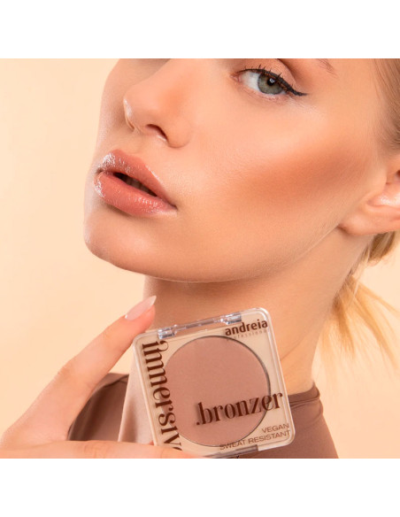 Polvo Bronceador Andreia Immersive Bronzer Nº3 Medium Warm Brown