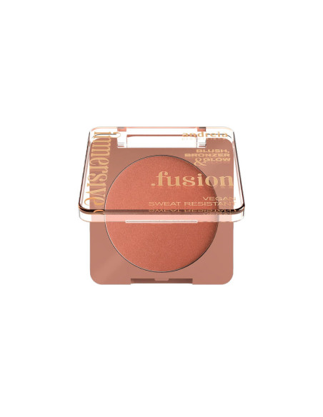 Polvo 3 En 1 Colorete Bronceador Iluminador Andreia Immersive Fusion Nº2