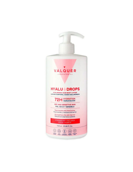 Loción Corporal Ácido Hialurónico Valquer Fresa y Karite 700Ml