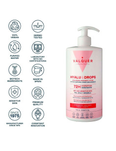 Loción Corporal Ácido Hialurónico Valquer Fresa y Karite 700Ml 2