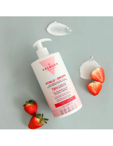 Loción Corporal Ácido Hialurónico Valquer Fresa y Karite 700Ml