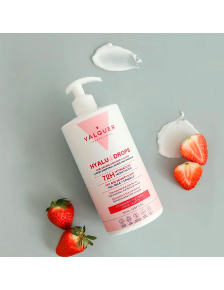Loción Corporal Ácido Hialurónico Valquer Fresa y Karite 700Ml