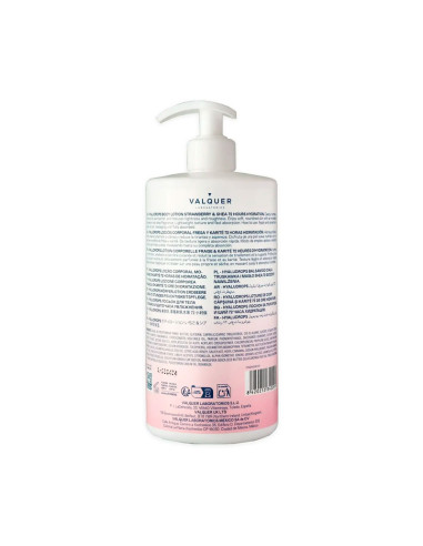 Loción Corporal Ácido Hialurónico Valquer Fresa y Karite 700Ml