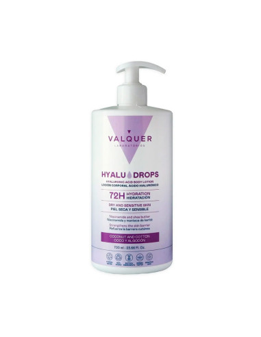 Loción Corporal Ácido Hialurónico Valquer Coco y Algodón 700Ml