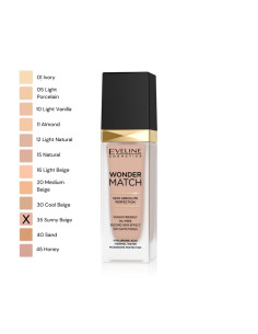 Maquillaje Wonder Match Eveline Nº35 Sunny Beige 30Ml