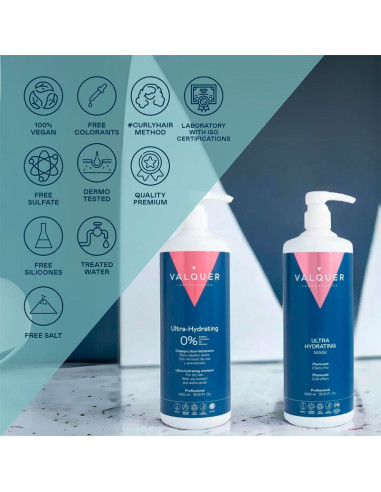 Champu Valquer Ultra Hidratante Cabello Seco 0% Litro