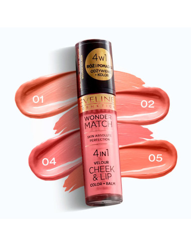 Colorete 4 En 1 Eveline Wonder Match Nº1