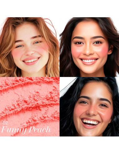 Colorete Compacto Soft Matte Eveline Better Than Perfect Nº02