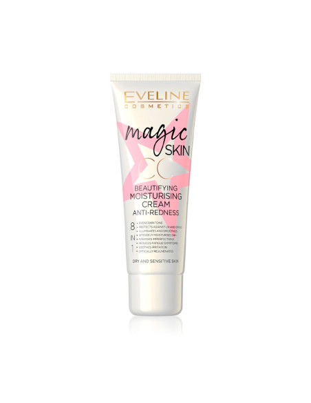 Crema Hidratante Antirojeces 8 En 1 Eveline Magic Skin CC 50Ml