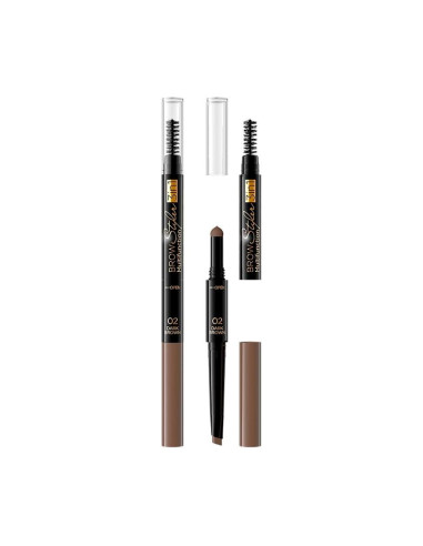 Estilizador De Cejas Eveline 3 En 1 Marrón Oscuro Nº2