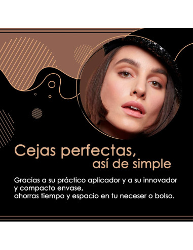 Estilizador De Cejas Eveline 3 En 1 Marrón Oscuro Nº2