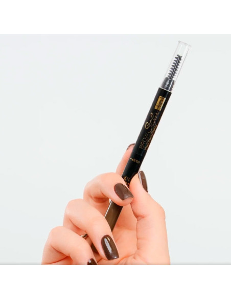 Estilizador De Cejas Eveline 3 En 1 Marrón Oscuro Nº2