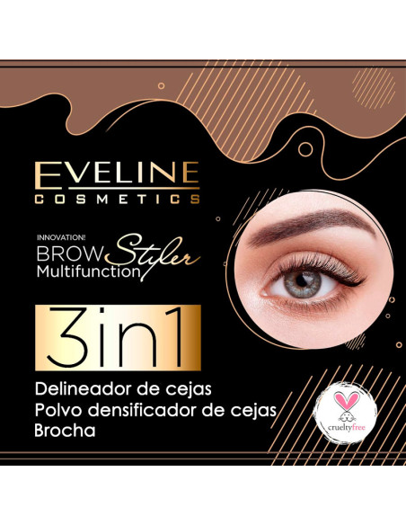 Estilizador De Cejas Eveline 3 En 1 Marrón Medio Nº1