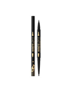 Eyeliner 2 En 1 Ultra Black Variete Double Effect Eveline Negro