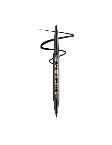 Eyeliner 2 En 1 Ultra Black Variete Double Effect Eveline Negro