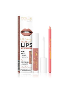 Kit Labios Eveline Oh My Lips Pintalabios Mate + Lápiz Nº11