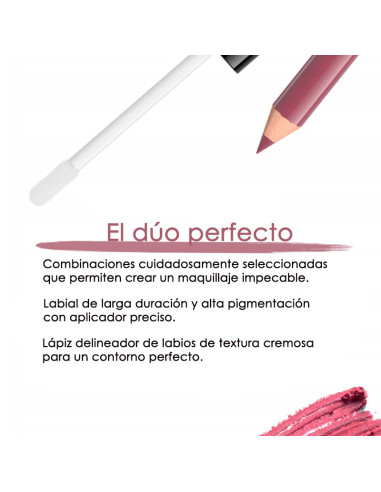 Kit Labios Eveline Oh My Lips Pintalabios Mate + Lápiz Nº14
