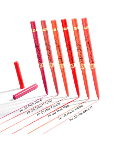 Lápiz De Labios Automatico Eveline Lipliner Nude Beige