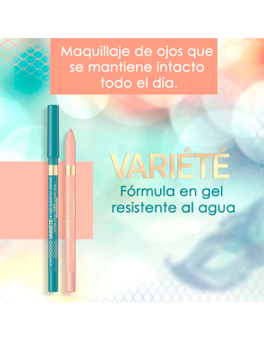 Lápiz Ojos Eyeliner Gel Waterproof Variete Eveline Nº04 Lagoon