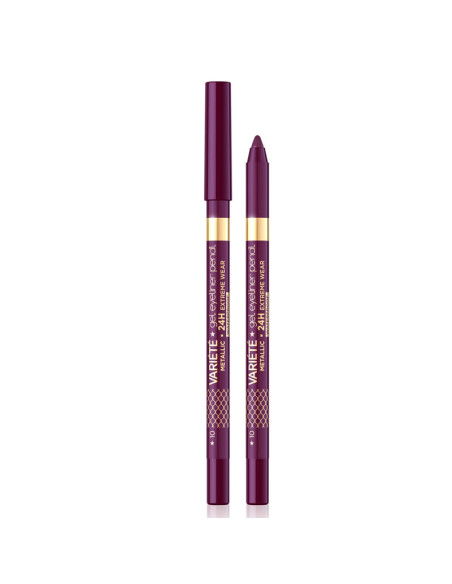 Lápiz Ojos Eyeliner Gel Waterproof Variete Metallic Eveline Nº10 Aubergine