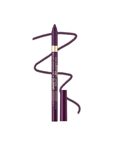 Lápiz Ojos Eyeliner Gel Waterproof Variete Metallic Eveline Nº10 Aubergine