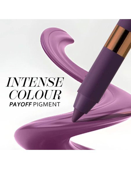 Lápiz Ojos Eyeliner Gel Waterproof Variete Metallic Eveline Nº10 Aubergine