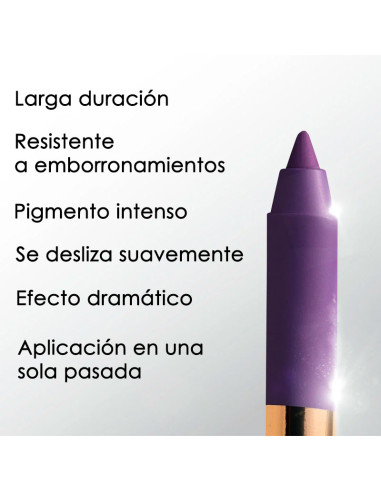 Lápiz Ojos Eyeliner Gel Waterproof Variete Metallic Eveline Nº10 Aubergine