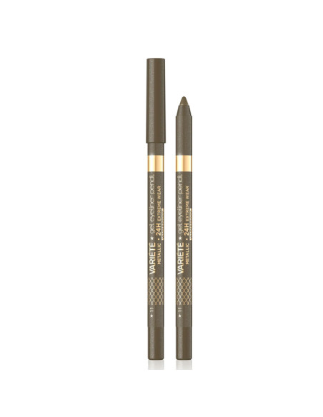 Lápiz Ojos Eyeliner Gel Waterproof Variete Metallic Eveline Nº11 Khaki