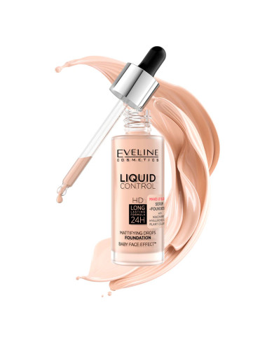 Maquillaje Matificante Liquid Eveline Con Pipeta Nº 40 Beige Calido 32Ml