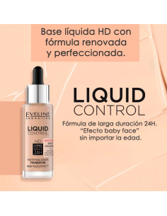 Maquillaje Matificante Liquid Eveline Con Pipeta Nº 40 Beige Calido 32Ml 2