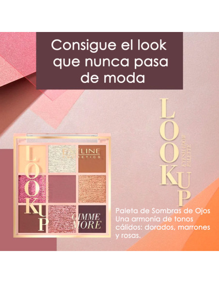 Paleta Sombras Look Up Eveline 9 Colores Gimme More
