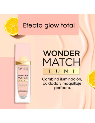 Maquillaje Wonder Match Lumi Eveline Spf20 Nº20 Nude 30Ml