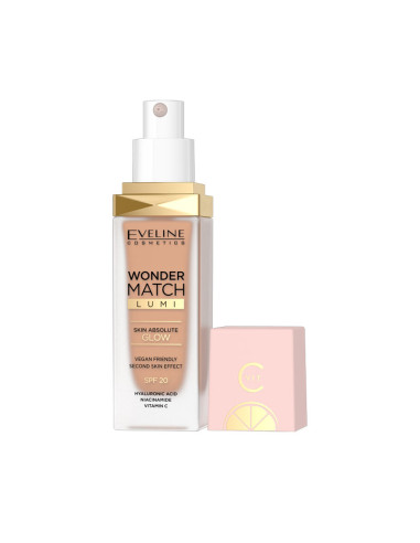 Maquillaje Wonder Match Lumi Eveline Spf20 Nº25 Warm Nude 30Ml