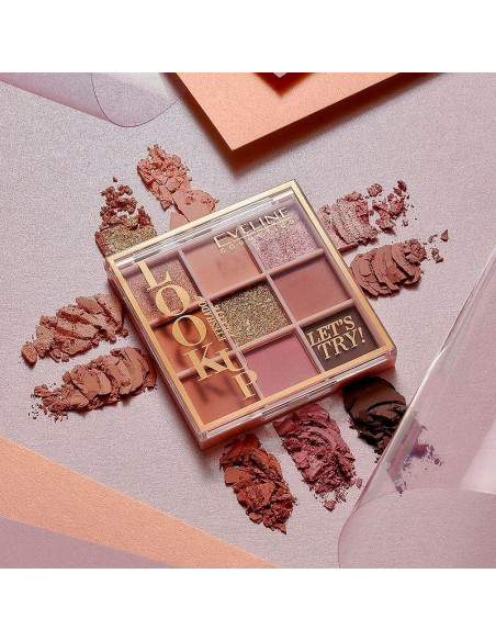 Paleta Sombras Look Up Eveline 9 Colores Lets Try