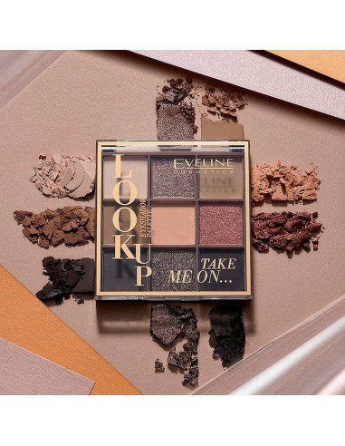Paleta Sombras Look Up Eveline 9 Colores Take Me On
