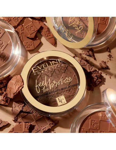 Polvo Bronceador Eveline Feel The Bronze Nº02 Chocolate Cake