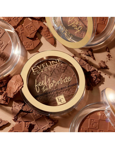 Polvo Bronceador Eveline Feel The Bronze Nº02 Chocolate Cake