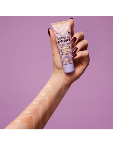 Maquillaje Better Than Perfect Eveline Nº 03 Light Beige 30Ml