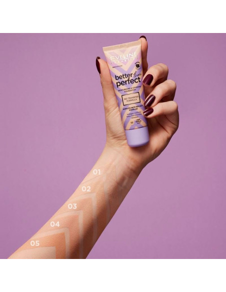 Maquillaje Better Than Perfect Eveline Nº 03 Light Beige 30Ml