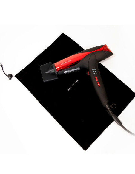 Kit Plancha Corioliss C5 Black Red + Secador Wind Regalo