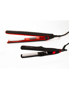 Kit Plancha Corioliss C1 Black Red + Plancha Mini C-Trip Regalo