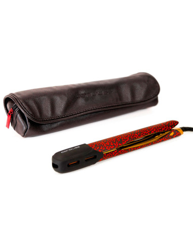 Kit Plancha Corioliss C5 Red Leopard + Secador Wind Regalo
