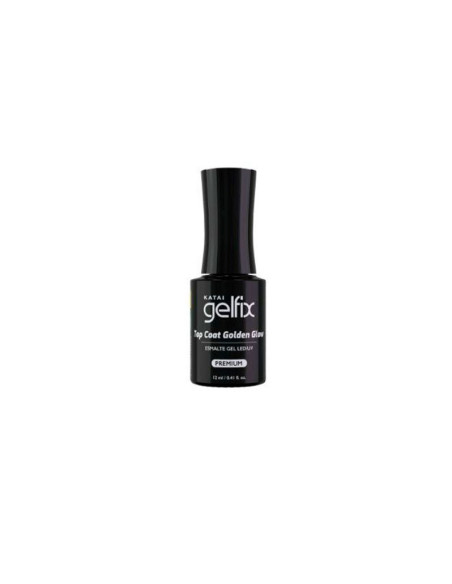 Esmalte Semipermanente Katai Gelfix Top Coat Glitter Golden Glow 12Ml