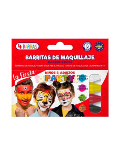 Kit 4 Barras Maquillaje Fantasia La Fiesta 14Gr