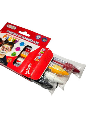 Kit 4 Barras Maquillaje Fantasia La Fiesta 14Gr